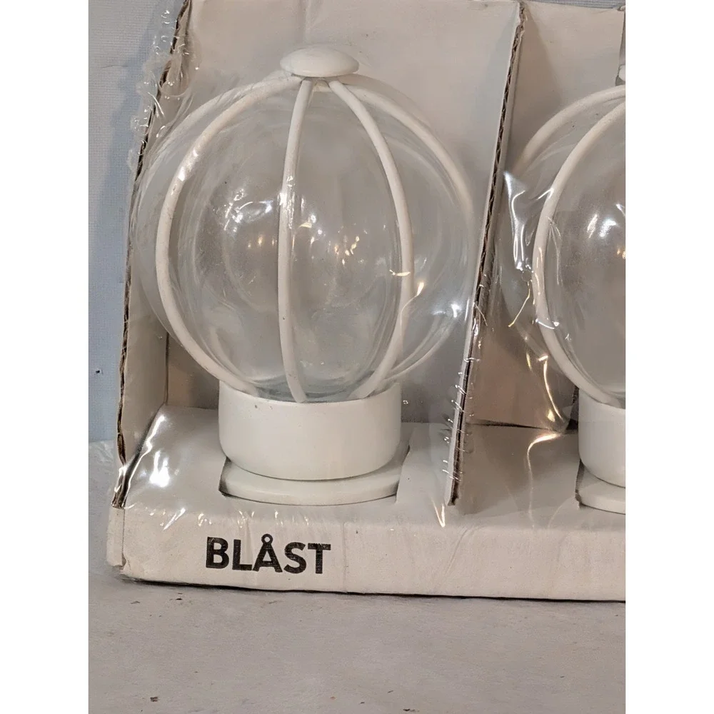 IKEA Blast Curtain Rod‎ End Set of 2 White